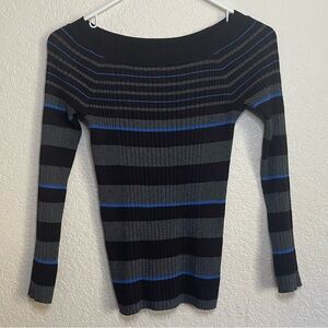 Rue 21 Blue Black and Grey Sweater